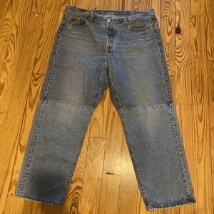 Levi's 501 150th Blue 5 Pocket Women's 18 W High Rise Straight Leg Denim Jeans